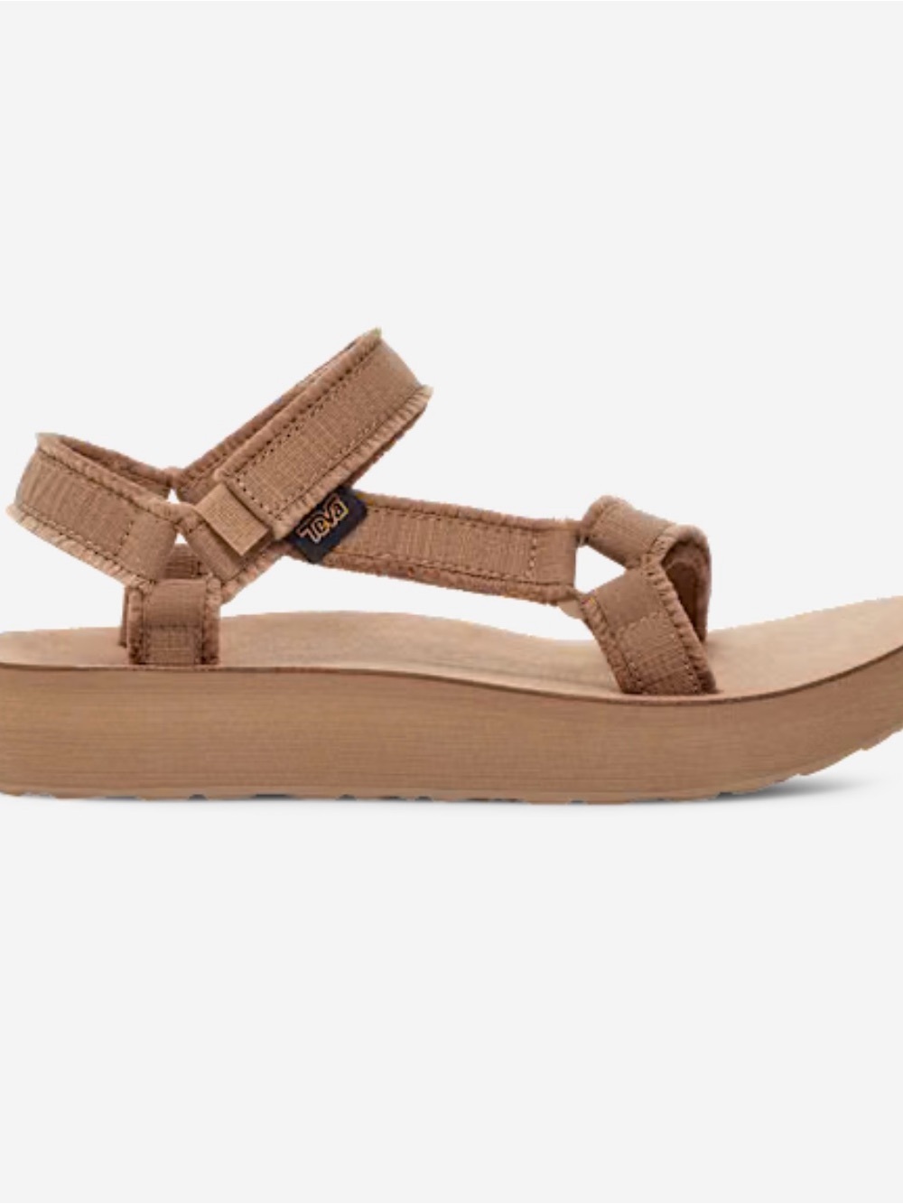 NWT Teva Tan Platform Strap Sandal